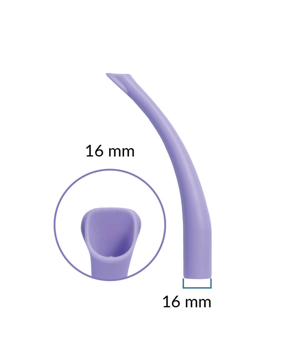 HVE-Absaugkanüle (autoklavierbar), Kinder 16 mm