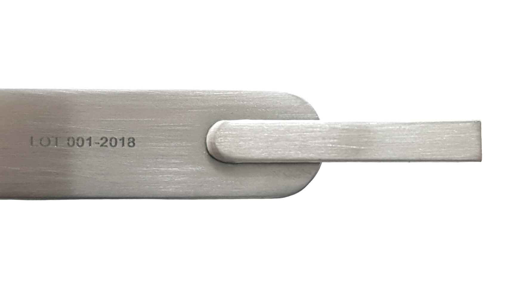 Klemmpinzette für Molar Tubes, mit Setzhilfe